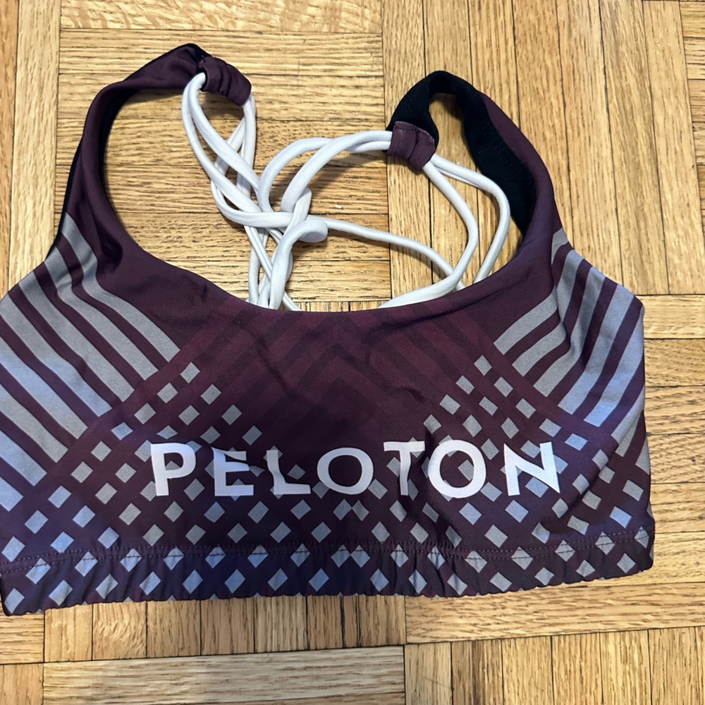 Peloton purple sports bra